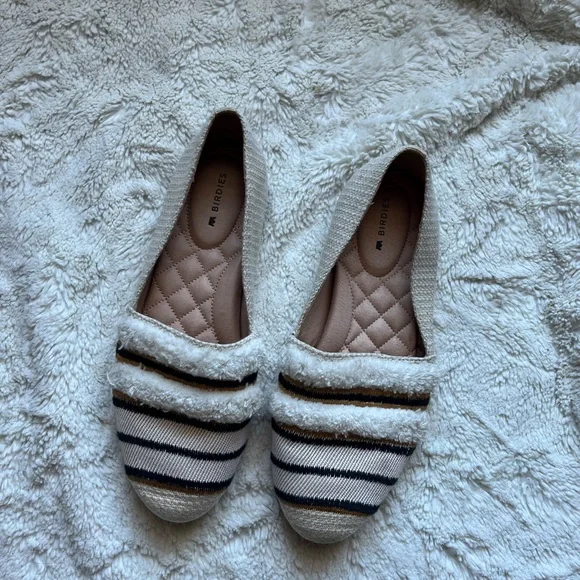 BIRDIES Starling Flat Embroidered Beige 6.5 - Picture 2 of 5